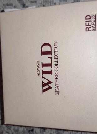 Класичний гаманець. wild шкіряний новий