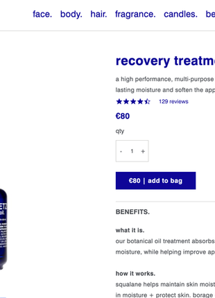 Новое восстанавливающее масло для лица фирмы malin+goetz recovery treatment oil4 фото