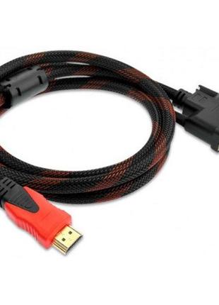 Кабель hdmi m-dvi 24m value s0543 1.5м оплетка