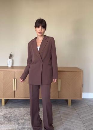 Костюм шоколадный украинского бренда devari
