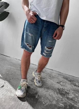 Чоловічі джинсові шорти в асортименті5 фото