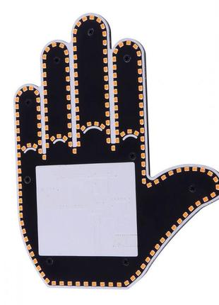 Led hand на заднє скло автоомобіля (with batteries) black