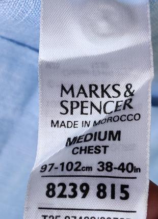 Мужская качественная льняная светлая рубашка с карманом лен3 фото