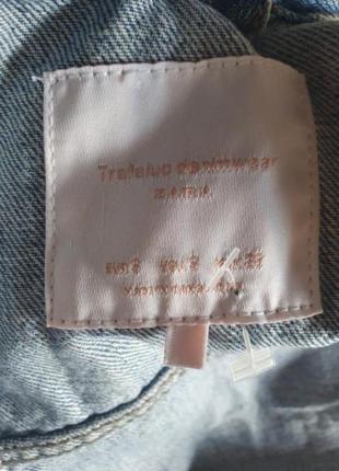 Піджак куртка джинсова рвана від zara7 фото