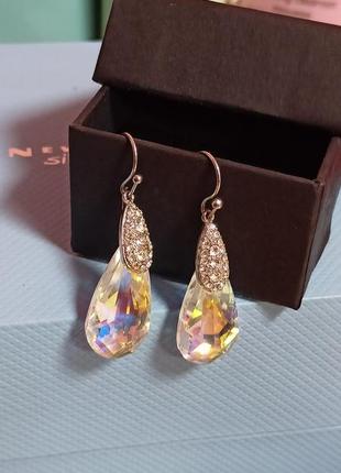 Swarovski серьги капли ✨💝