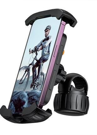 Велотримач baseus quickgo series bike phone mount 5.7-7.2" (c40561500113-00)8 фото