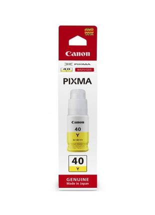 Чорнило для принтера canon gi-40 yellow 3402c001aa пігментне
