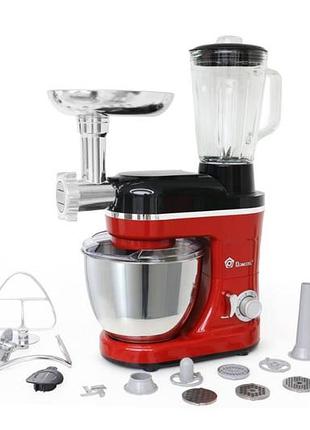 Кухонный комбайн 3в1 domotec ms-2052 3500w red