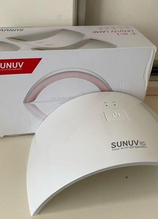 Оригінальна sunuv led/uv манікюрна лампа для манікюру 24w біла