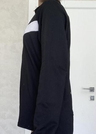 Кофта спортивная зепка черная с карманом3 фото