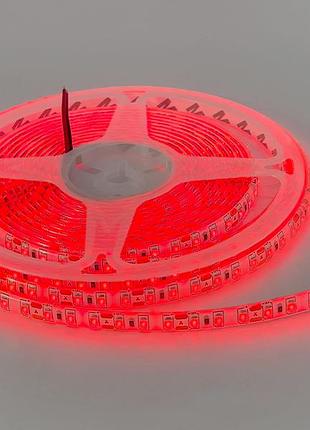 Светодиодная лента 3528-120led-8mm-12v 9,6w/m ip65 красный mtk
