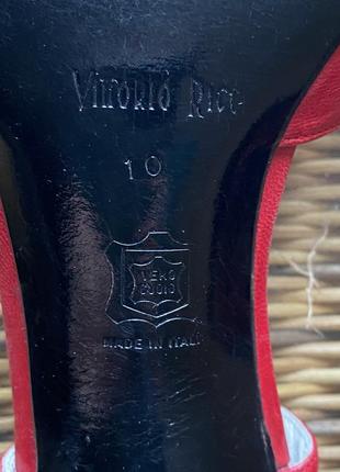 Кожаные туфли на каблуке vittorico ricci оригинал,новые5 фото