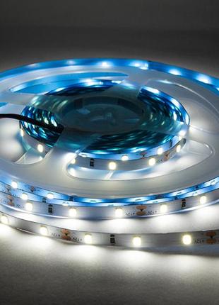 Светодиодная лента 2835-60led-5mm-12v 4,8w 22lm/led, ip20 белый ledua