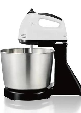 Миксер с чашей stand mixer r-6637w 250 вт 7 скоростей white