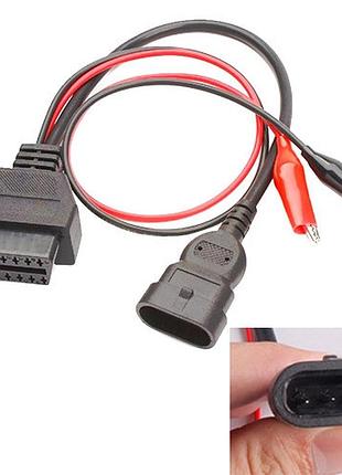 Переходник с obd2 16pin мама на fiat alfa romeo lancia chery 3pin папа