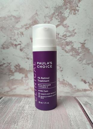 Антивіковий крем з ретинолом для обличчя paula's choice 1% retinol