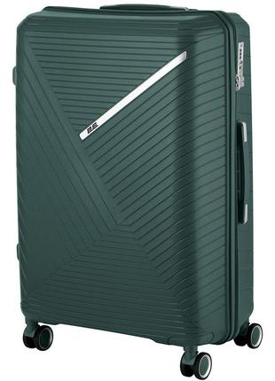 Пластиковый чемодан sigma от 2е 4 колеса / большой / изумруд (2e-spps-l-eg)