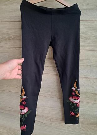 Лосины с вышивкой f&f 8-9л