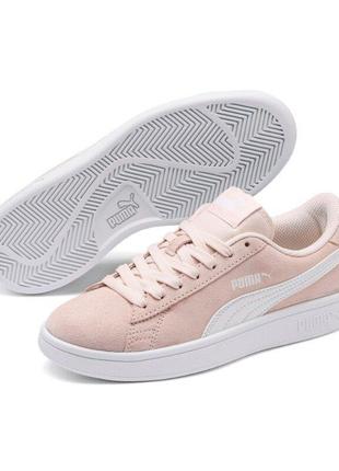 Puma кроссовки кеды замшевые smash v2 suede reach