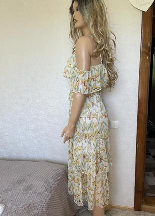 Шифонова ярусна сукня missguided р.108 фото
