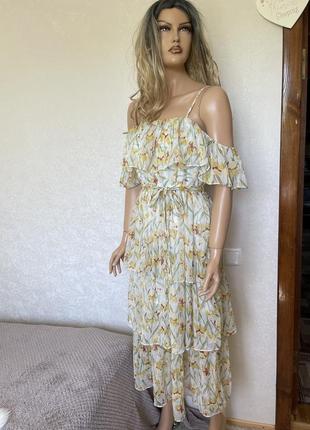 Шифонова ярусна сукня missguided р.109 фото