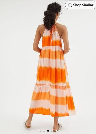 Легка сукня-сараф з натуральної тканини від george 🤍🧡3 фото