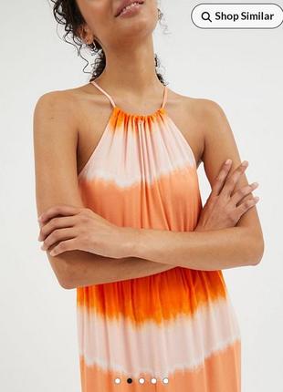 Легка сукня-сараф з натуральної тканини від george 🤍🧡2 фото