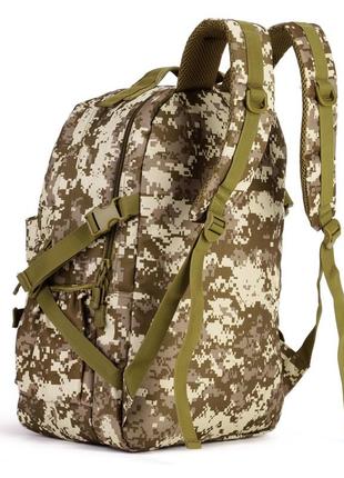 Рюкзак тактичний військовий protector plus s405 40л із системою molle desert digital камуфляж3 фото