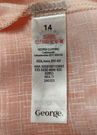 Легка сукня-сараф з натуральної тканини від george 🤍🧡9 фото