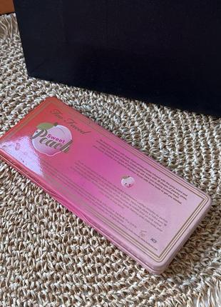 Палитра теней для век too faced sweet peach eye shadow palette5 фото