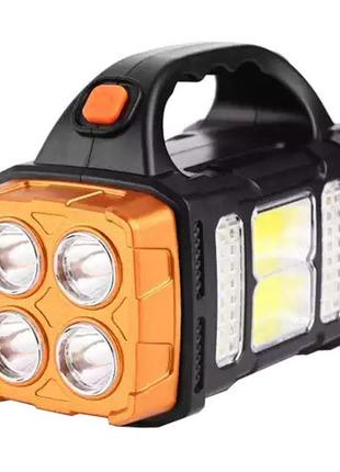 Фонарь кемпинговый с солнечной панелью hb-2678-25w-2cob