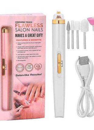 Фрезер для маникюра и педикюра flawless salon nails, фрезер ручной для маникюра.