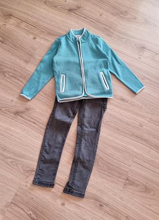 Костюм (комплект) джинсы+ кофта (6-7 лет)