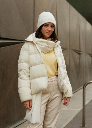 Uniqlo пуховик на натуральном пуху демисезон