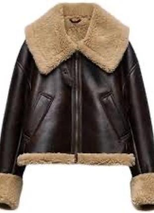 Дублянка косуха куртка zara