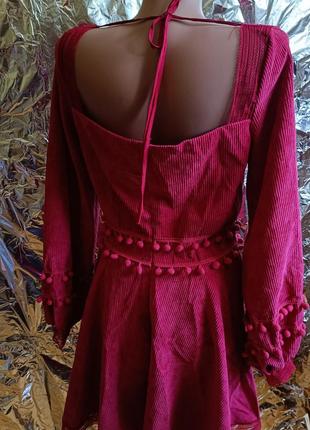 🧸 распродажа! шикарное замшевое платье в стилі zara 🧸4 фото