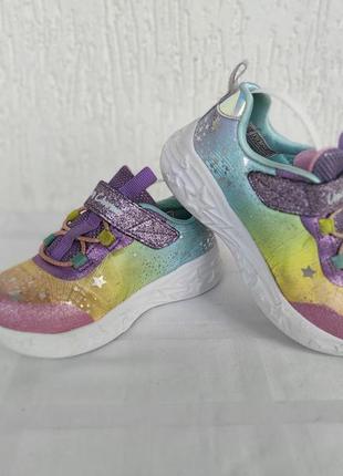 Кроссовки светящие skechers-light р.25-25.5
