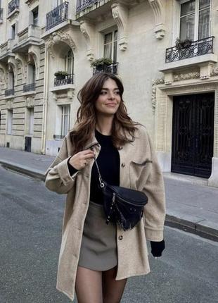 Zara пальто рубашка