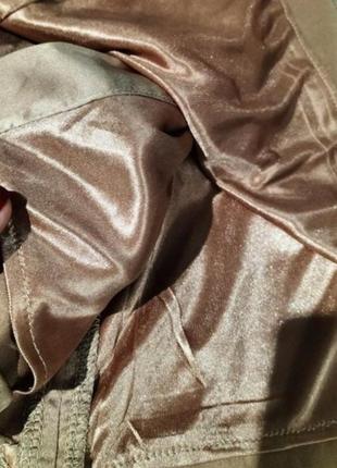 Шовкова блискуча вечірня сукня виріз спідниця на запах3 фото
