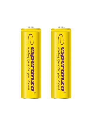 Аккумулятор ni-mh aa esperanza eza103y 2000 mah в блистере 2шт желтый