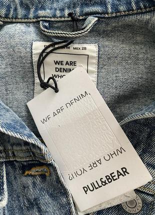 Pull&amp;bear джинсова куртка с варений джинс5 фото