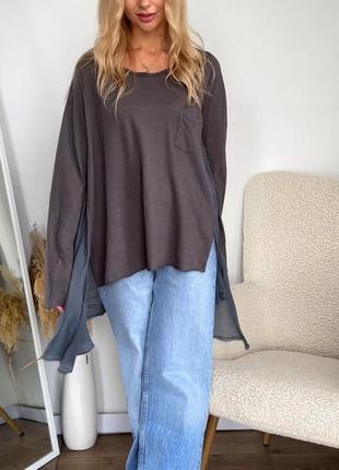 Кофта оверсайз, туника ewa i walla rundholz оригинал