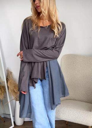 Кофта оверсайз, туника ewa i walla rundholz оригинал