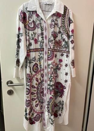 Сукня-сорочка zara, розмір l6 фото