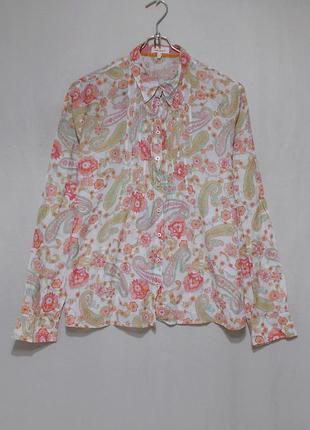 Блуза дуже тонка квіти пейслі 'daniel hechter' 54р