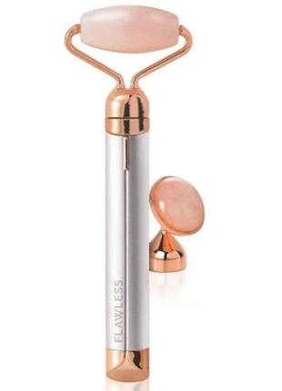 Массажер для лица роликовый беспроводной flawless facial roller 7112