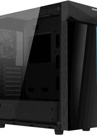 Корпус gigabyte gb-c200g без блока живлення з боковим склом чорний