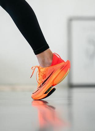 Кроссовки nike air zoomx alphafly orange1 фото