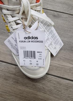Adidas forum low x wood wood beige gw9313, кроссовки branco adidas originals forum, кожаные кеды брендовые5 фото