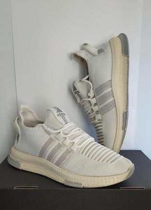 Кроссовки мягкие беговые от adidas белые
